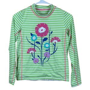 Coolibar UPF 50+ Sun Protection long sleeve swim top rash guard size L (10/12)‎